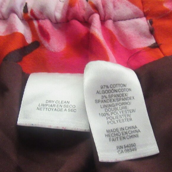 Jones New York Stretch, 18W, Pink, Black and White Lined Skirt. B333-17 - Picture 5 of 6